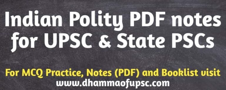 Indian Polity PDF notes
