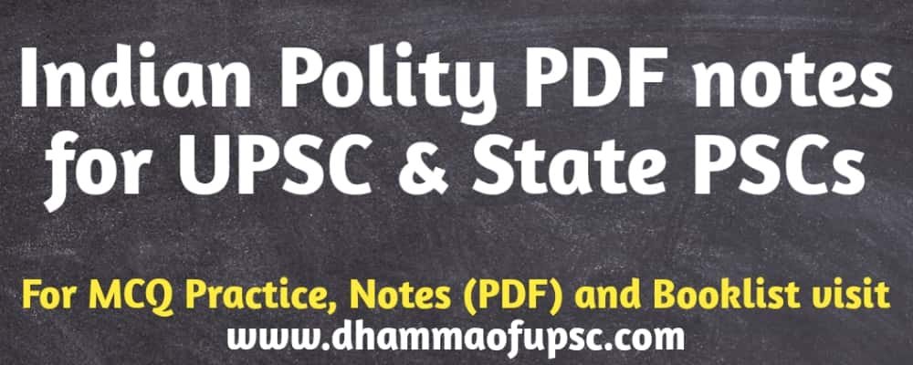 Indian Polity PDF notes